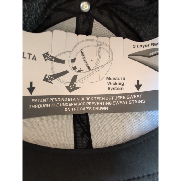 Harley Davidson Flexfit Delta Baseball Hat Cap Gray/Black Sz L/XL Nylon Blend - Picture 7 of 7